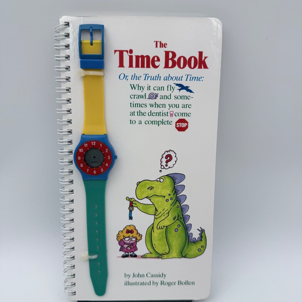 Klutz The Time Book 1991 w Watch NEW Vintage Kids Learning Clock Toy